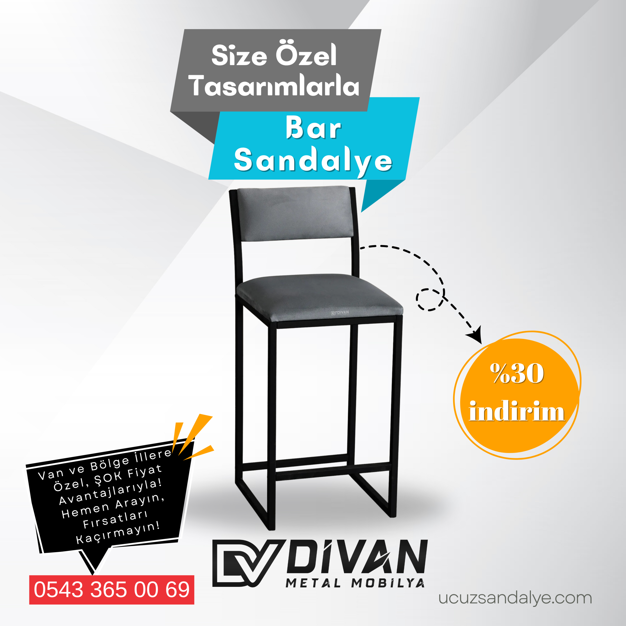 Van Bar Sandalye